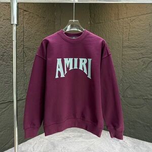 AMIRI Purple Logo Crewneck Sweatshirt